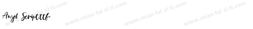 Anjel Script.ttf字体转换